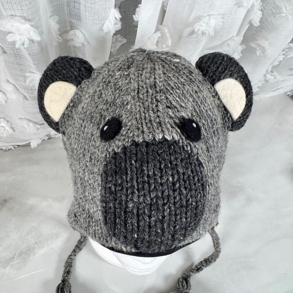 Kyber Outerwear Wool Koala Bear Hat Ear Flaps Funky Zoo Collection Adult L New - Picture 2 of 14